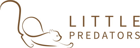 Logo Little Predators mit stilisierter Katze